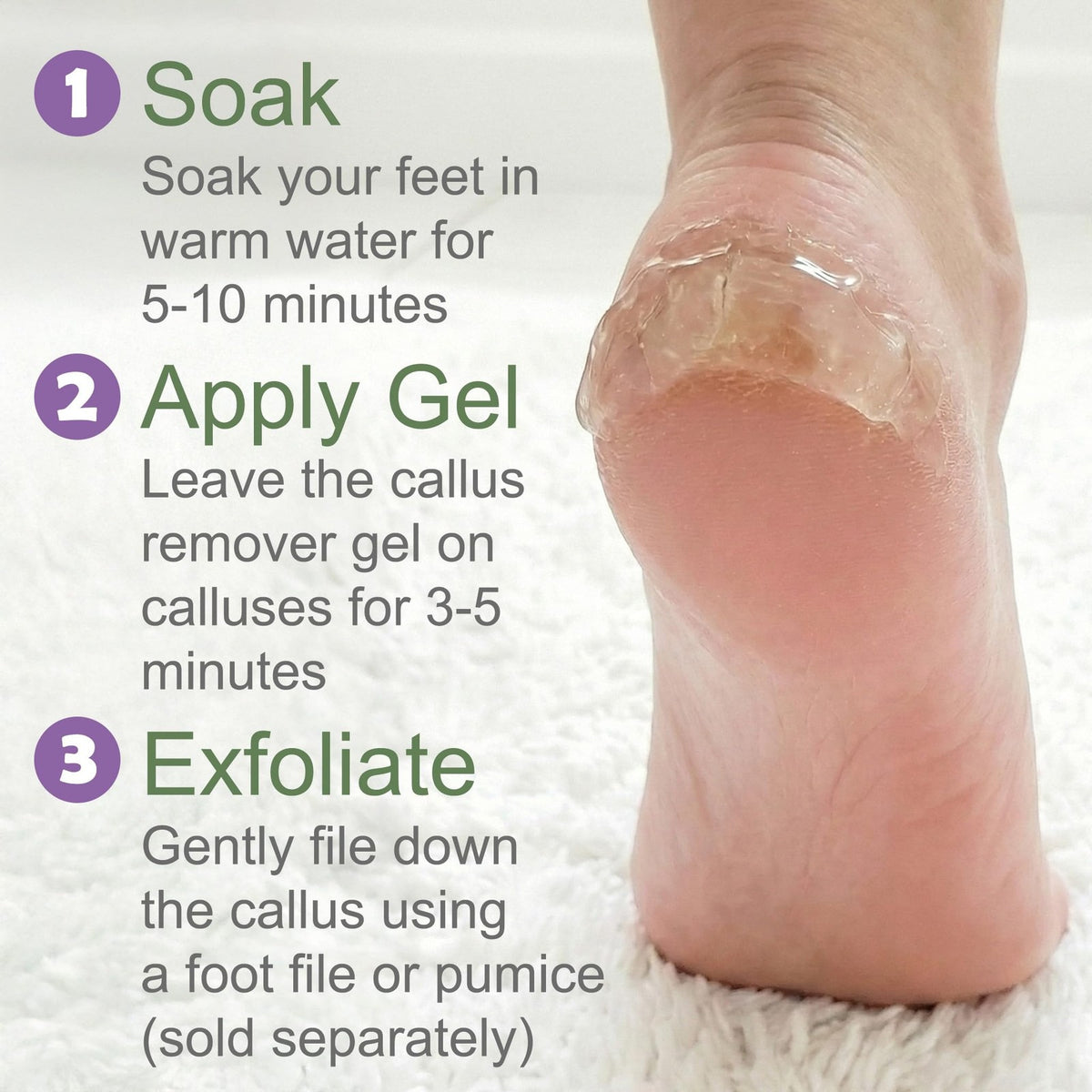Extra Strength Foot Callus Remover Gel - 16 oz Professional Foot Care Treatment