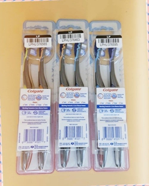 6 Pack Soft Whitening Toothbrushes - Colgate 360 Advanced Oral Care