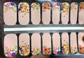 Color Nail Polish Strips 16 Count - Easy Nail Art & Manicure Set