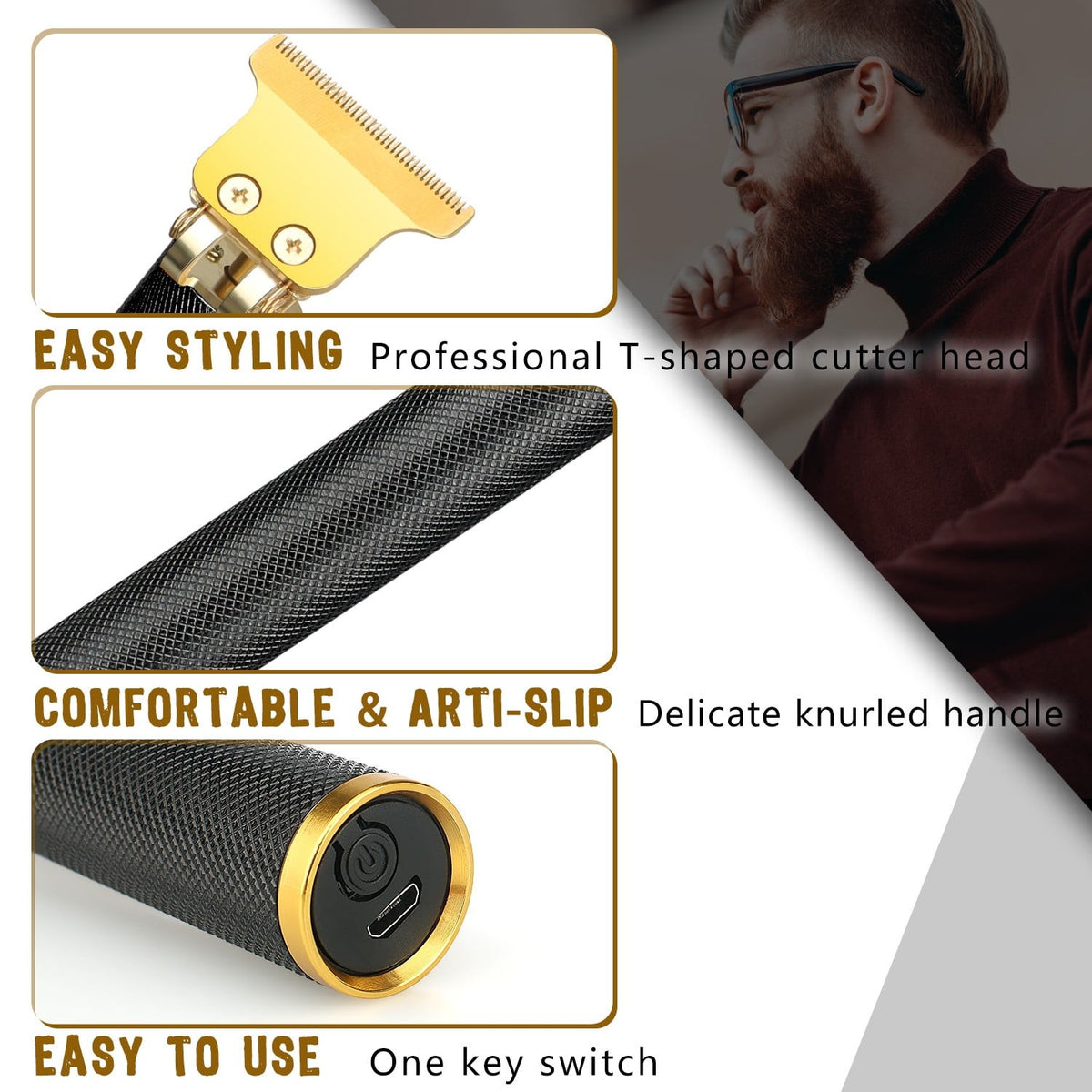 Cordless Hair Clipper & Beard Trimmer for Men and Women