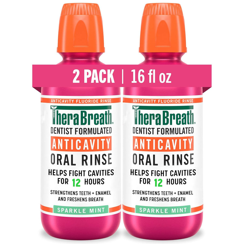 Anticavity Fluoride Mouthwash for Oral Care - Strengthens Enamel & Freshens Breath, 16 Fl Oz, Pack of 2
