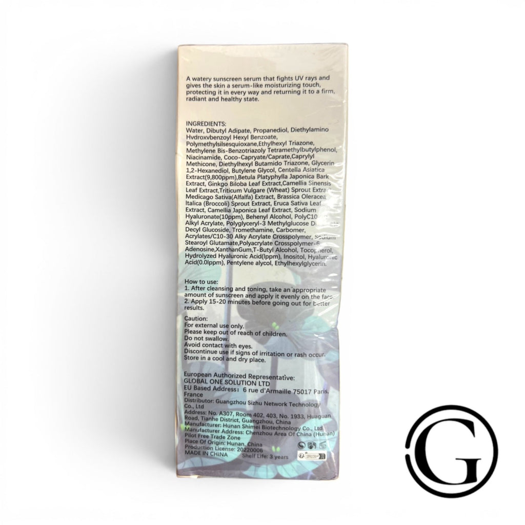 Waterproof SPF50 Face Serum with Centella - 50ml, Pack of 2