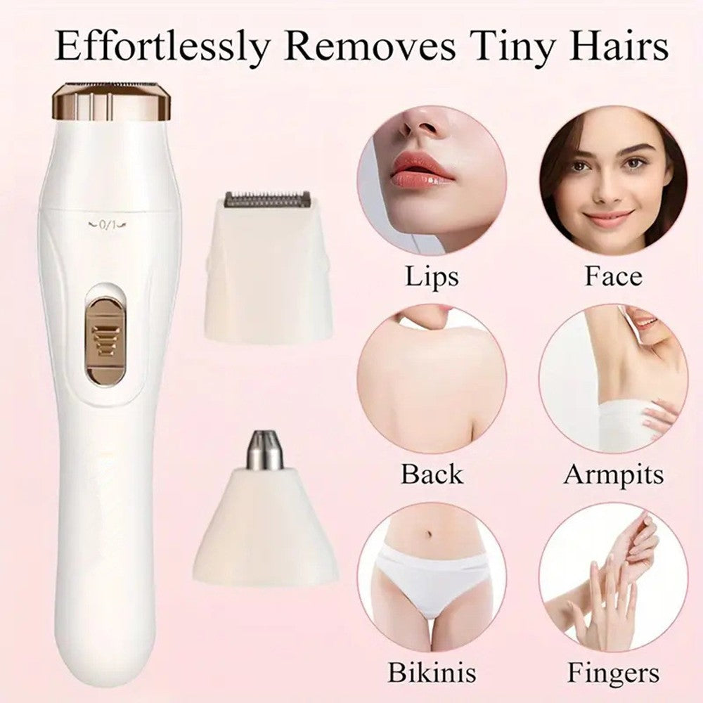 3-in-1 Electric Body Hair Removal Epilator Shaver for Painless Full-Body Grooming