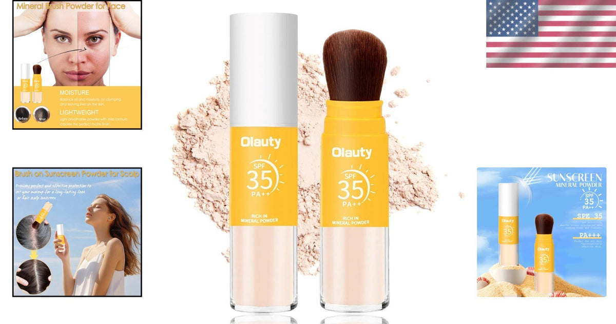 Mineral SPF 35 Face & Scalp Brush-On Setting Powder Oil Control