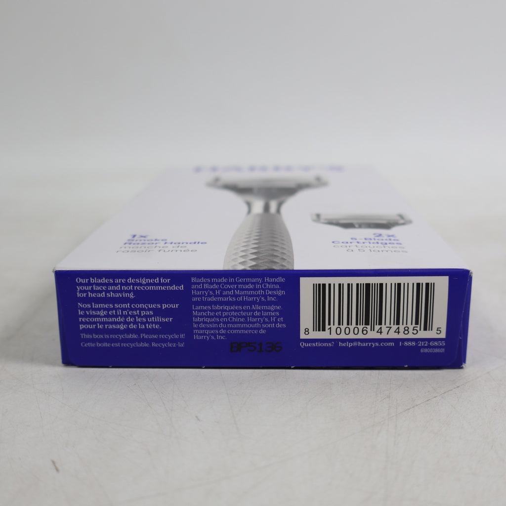 Men's Razor Handle with 2 Cartridges - Chrome Shaving Kit