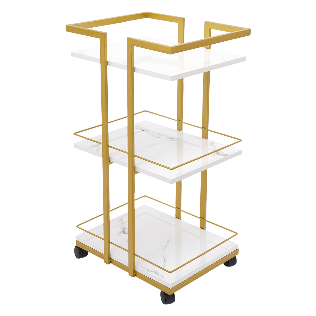 Multi-Purpose Beauty Salon Utility Manicure Trolley with Wheels