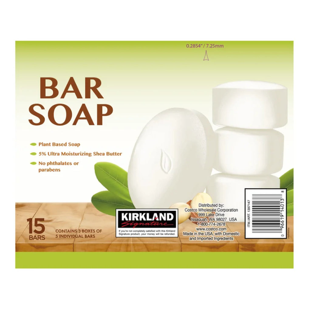 Shea Butter Bar Soap 15-Pack - Moisturizing Plant-Based Skin Care