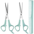 Professional Hair Cutting Scissors & Thinning Shears with Comb - Barbershop Kit