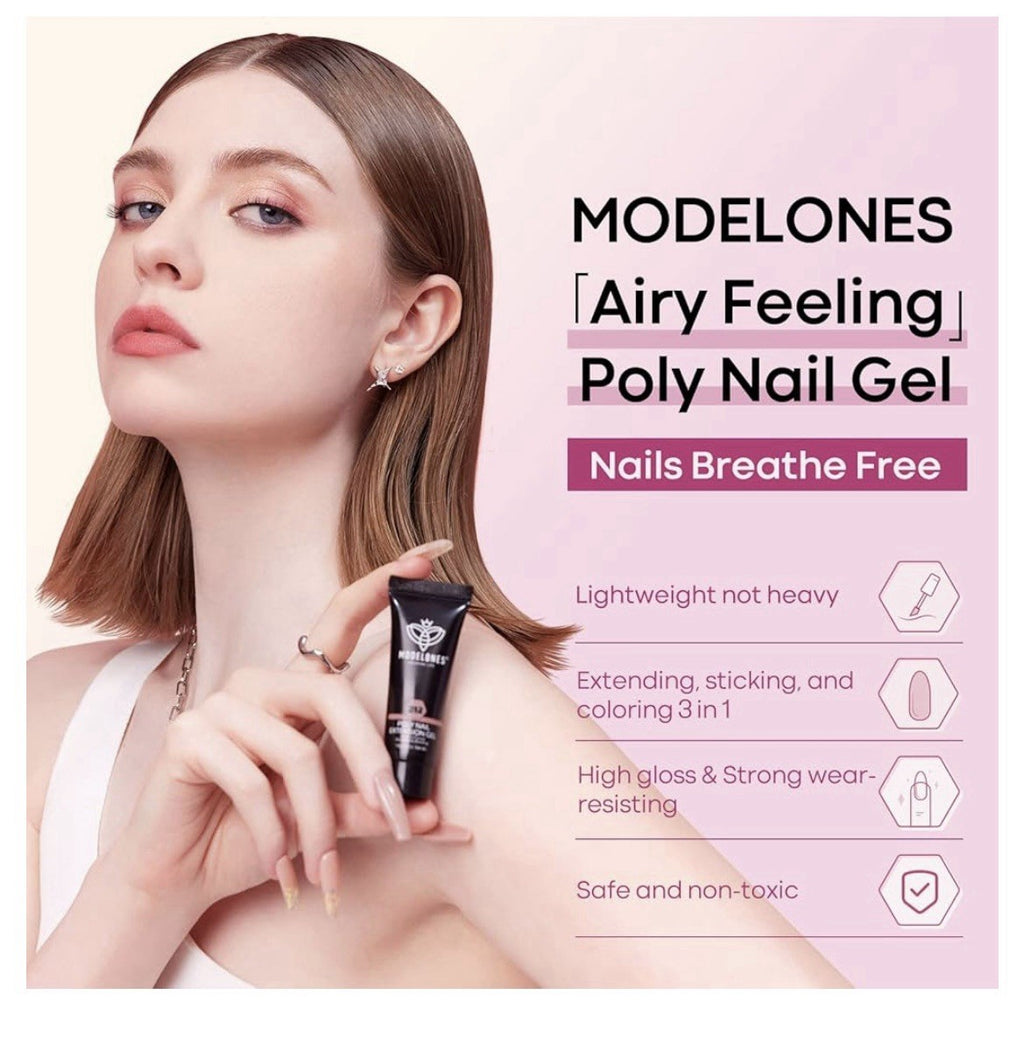 Poly Extension Gel Nail Kit 12 Colors Long-Lasting and Toxin-Free