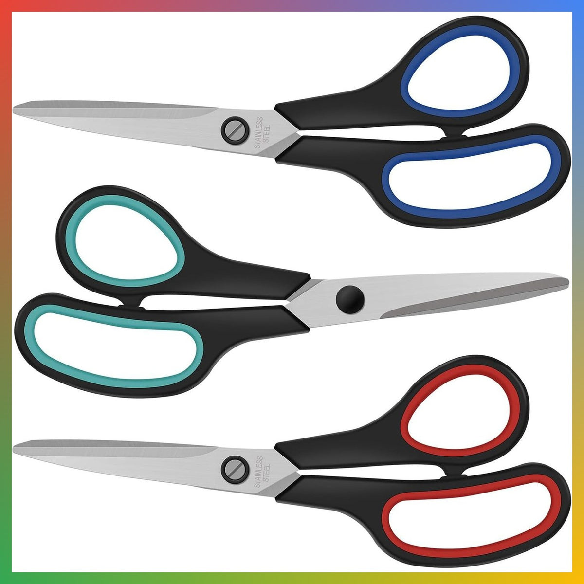 All Purpose Heavy Duty Kitchen Scissors - 8.3 Inch Stainless Steel Multi-Use Cutting Tool