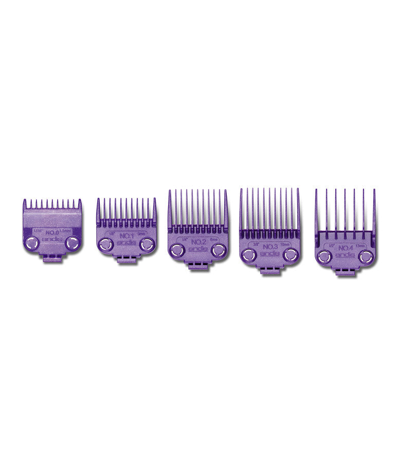 Dual Magnet Small Hair Clipper Comb Set for Accurate Hair Cutting - 5 Sizes