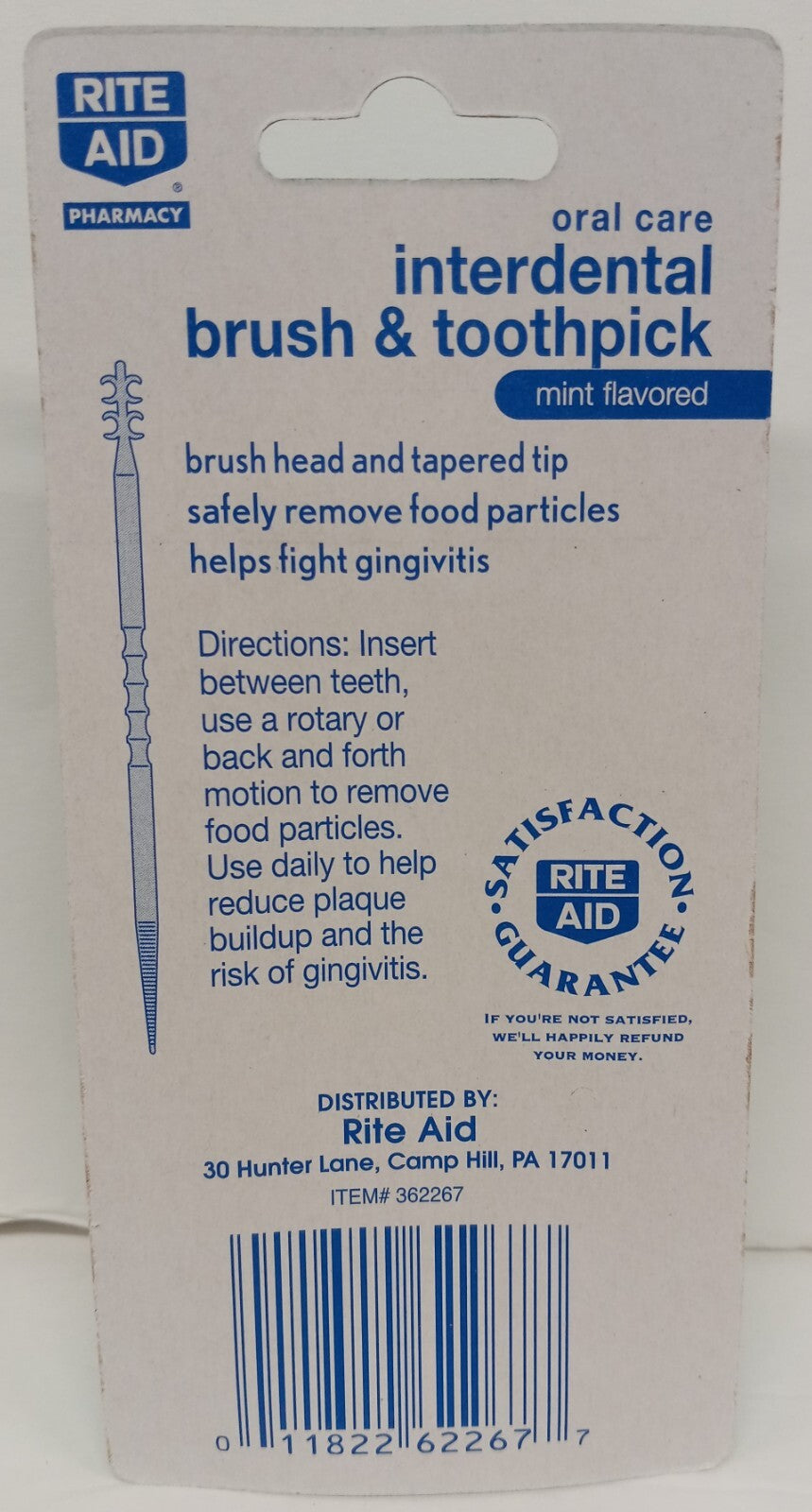 Pack of 4 Interdental Brushes and Toothpicks Mint Oral Care Set
