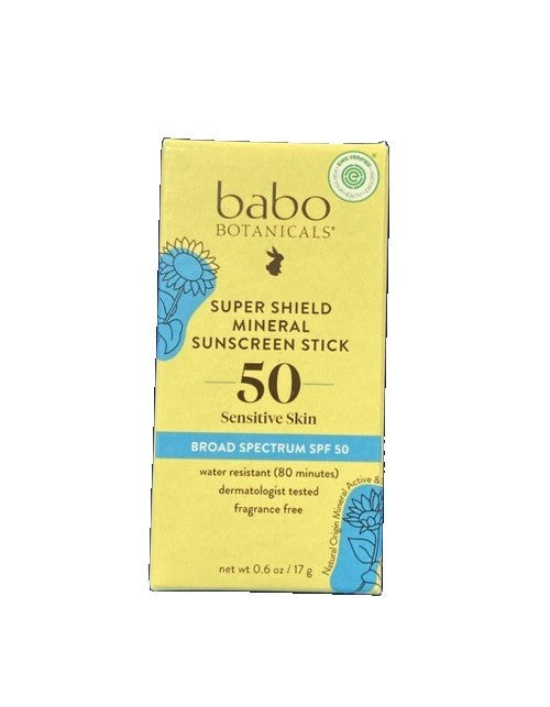 Mineral Sunscreen Stick SPF 50 - Broad Spectrum Sun Protection, 0.6 Oz