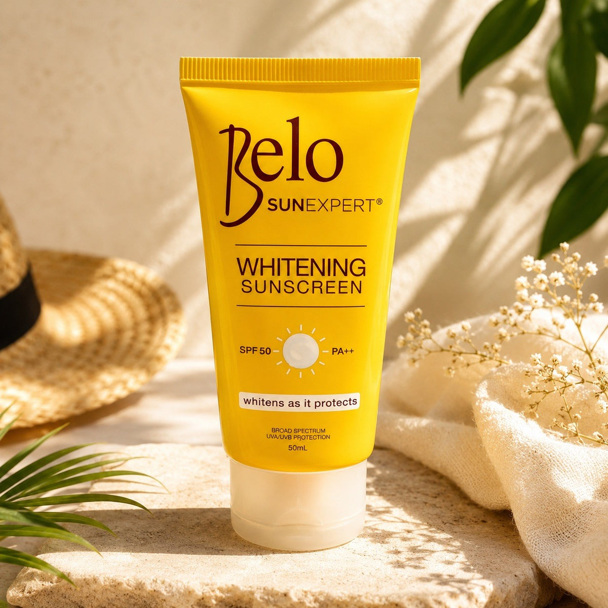 Belo Sunexpert SPF 50 PA+++ Brightening Sunscreen 30ml - Light Weight, Dark Spot Reduction