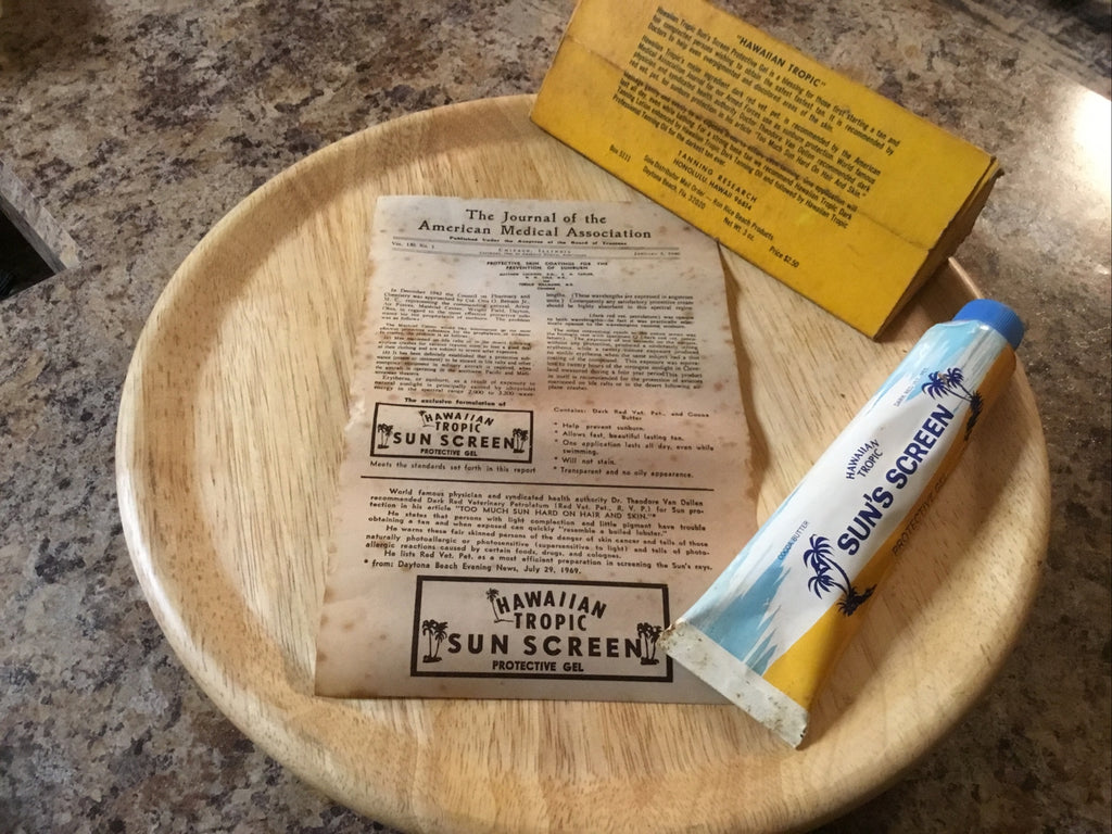 Vintage Hawaiian Tropic 3 Oz Sun Protection Gel with Original Box - NOS