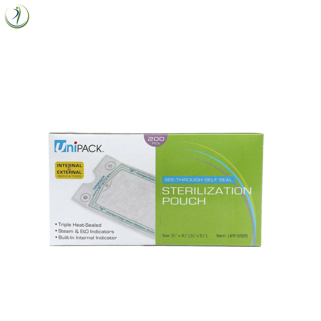 Autoclave Sterilization Pouches Self Seal 3.5" x 6.5" – 200 Pack, Medical Tattoo