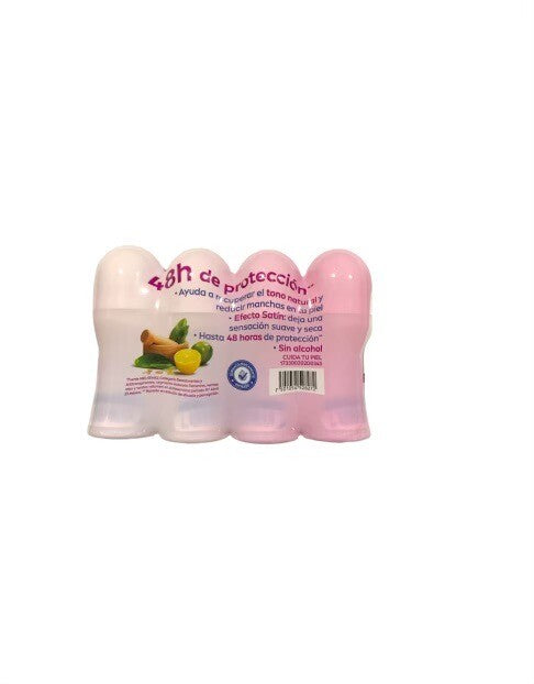 NIVEA Whitening Roll-On Deodorant 4-Pack for Women, 48H Freshness