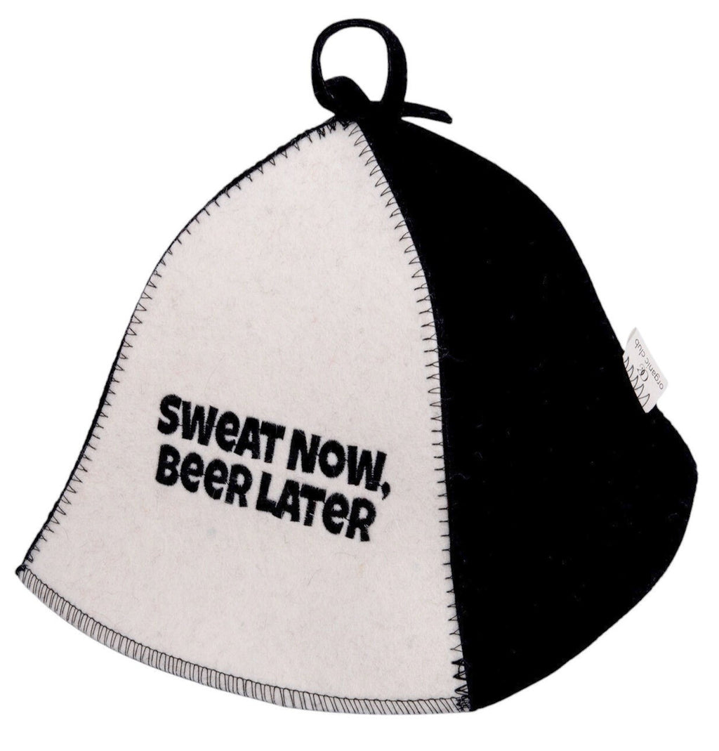 Felt Sauna Hat Natural Wool Russian Banya Headcover - Breathable & Insulating