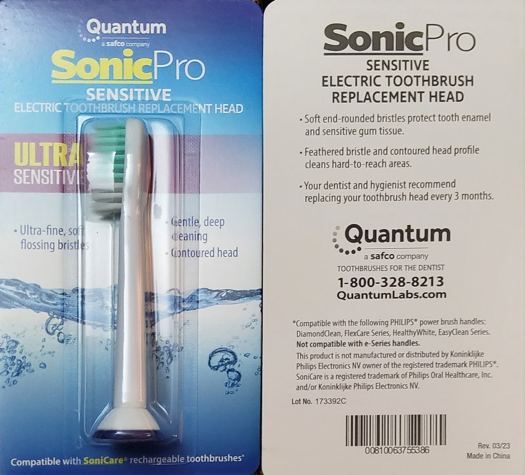 Sensitive Gum Care Replacement Brush Heads for Sonicare Electric Toothbrushes - Pack of 4
