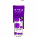 Press On Pedicure Toe Nails - Solid Purple Gel Nails for Manicure & Pedicure