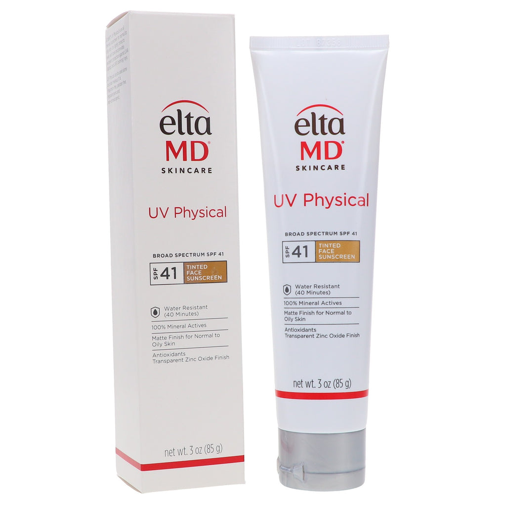 Mineral Sunscreen SPF 41 Tinted Face Sunscreen 3 oz - Broad Spectrum, Water-Resistant, Oily & Sensitive Skin Safe