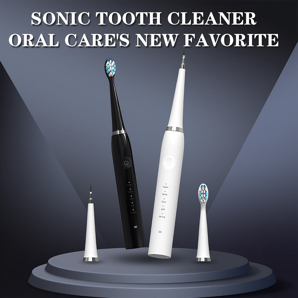 Ultrasonic Teeth Cleaner Kit for Dental Plaque & Stain Removal - Oral Care Device