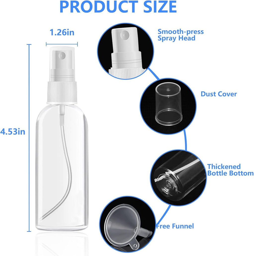Travel Bottles Set TSA Approved Leakproof Toiletry Kit with Bag & Funnels