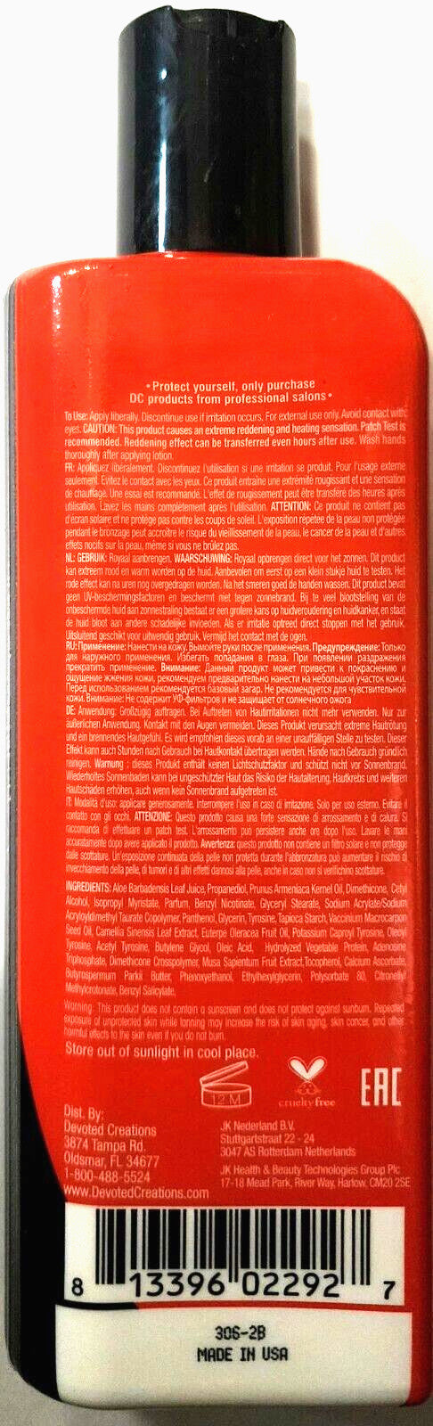 Fast Darkening Tanning Lotion with Tingle and Hydrating Extracts - 8.5 oz