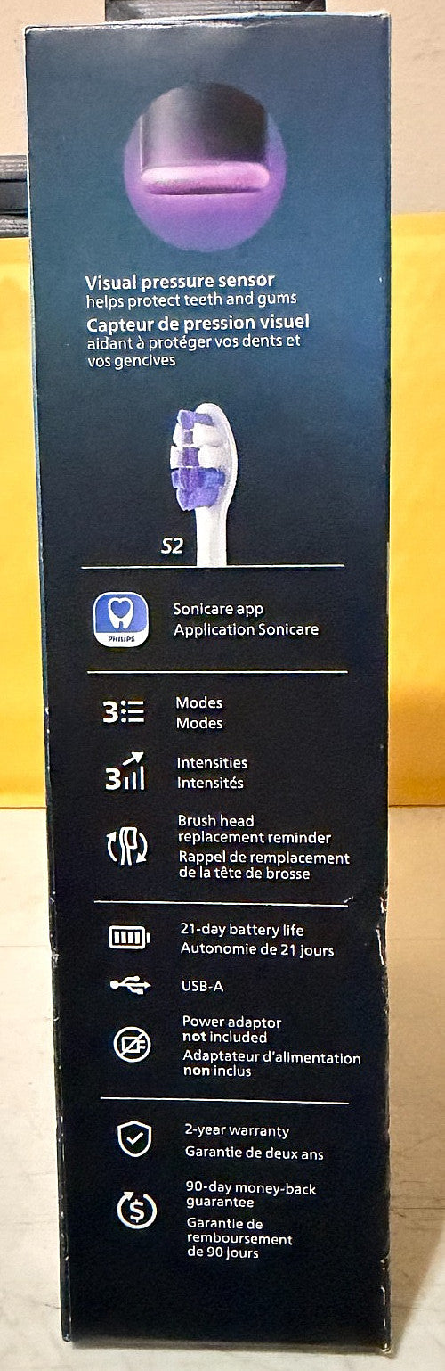 Electric Toothbrush Philips Sonicare 6400 Black Noir Rechargeable