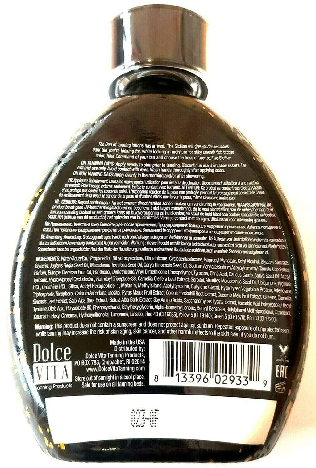 Dark Black Bronzer Tanning Lotion for Glowing Skin - Self Tanner & Sunless
