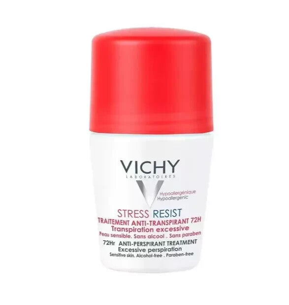 Vichy Stress Resist Anti-Perspirant Roll-On 72H - 2 Pack, 50ml