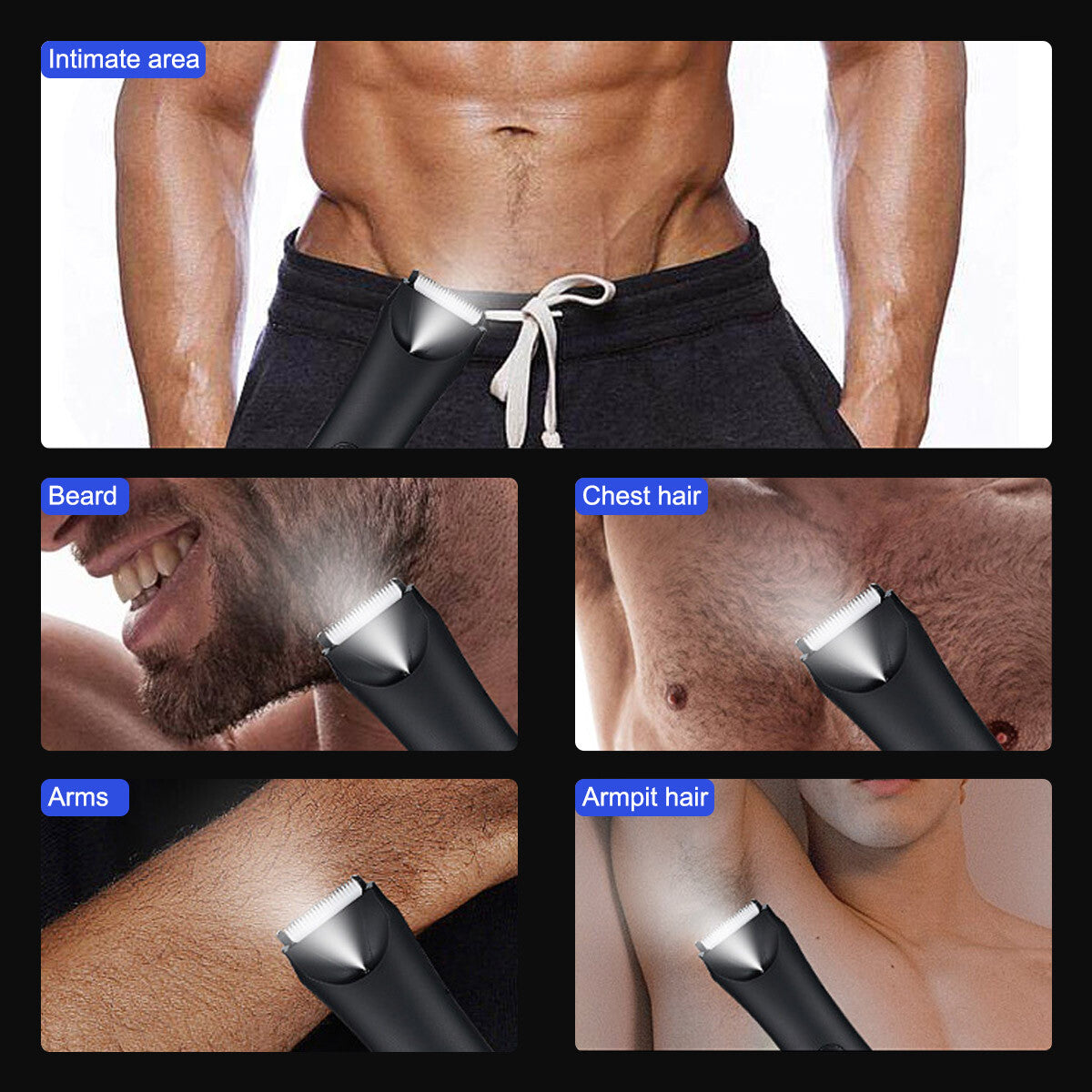 Cordless Men’s Hair Clippers & Beard Trimmer Machine - Water Washable, Long Battery Life