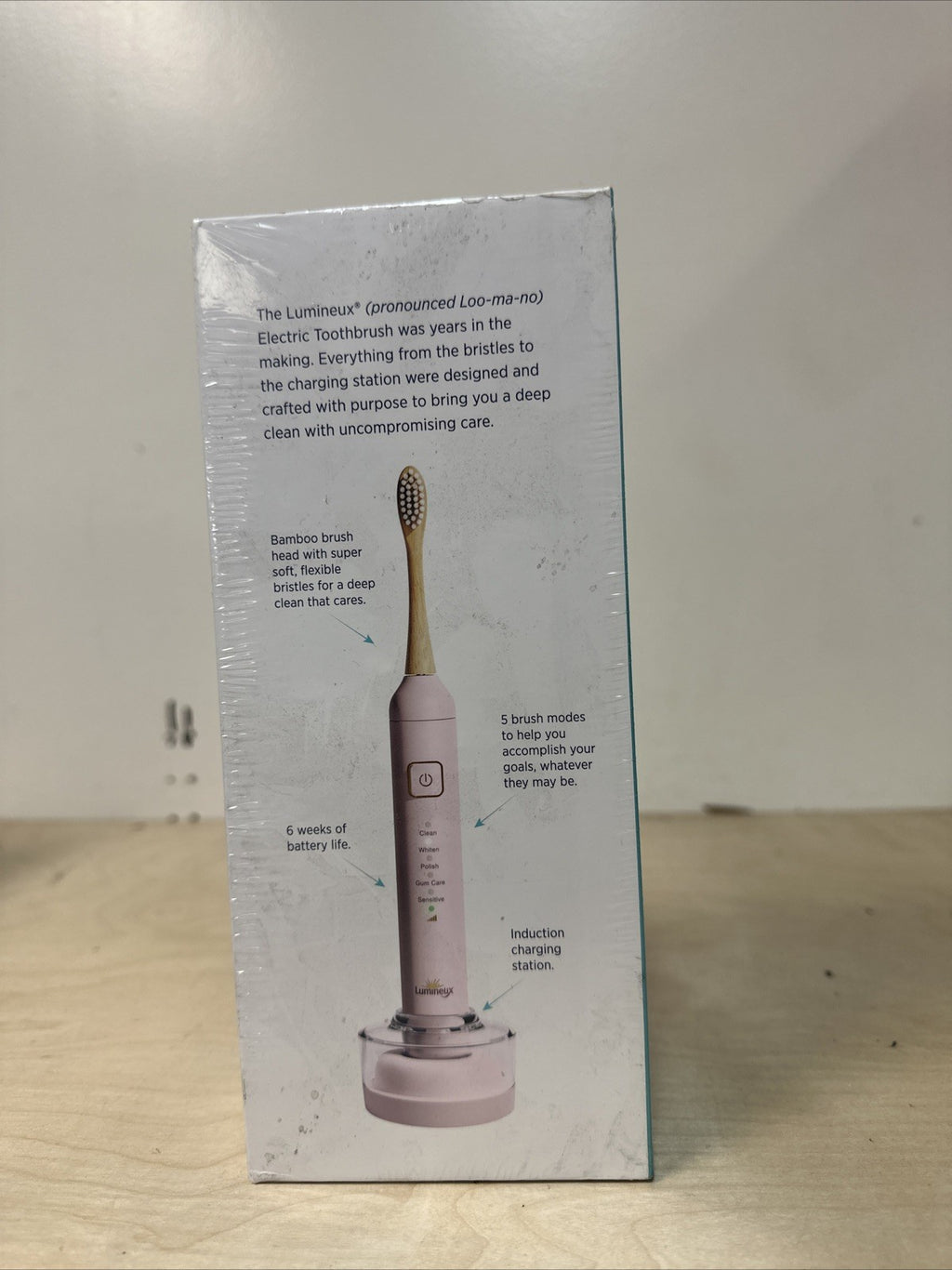 Pink Electric Toothbrush for Oral Care - Rechargeable & Gentle Cleaning