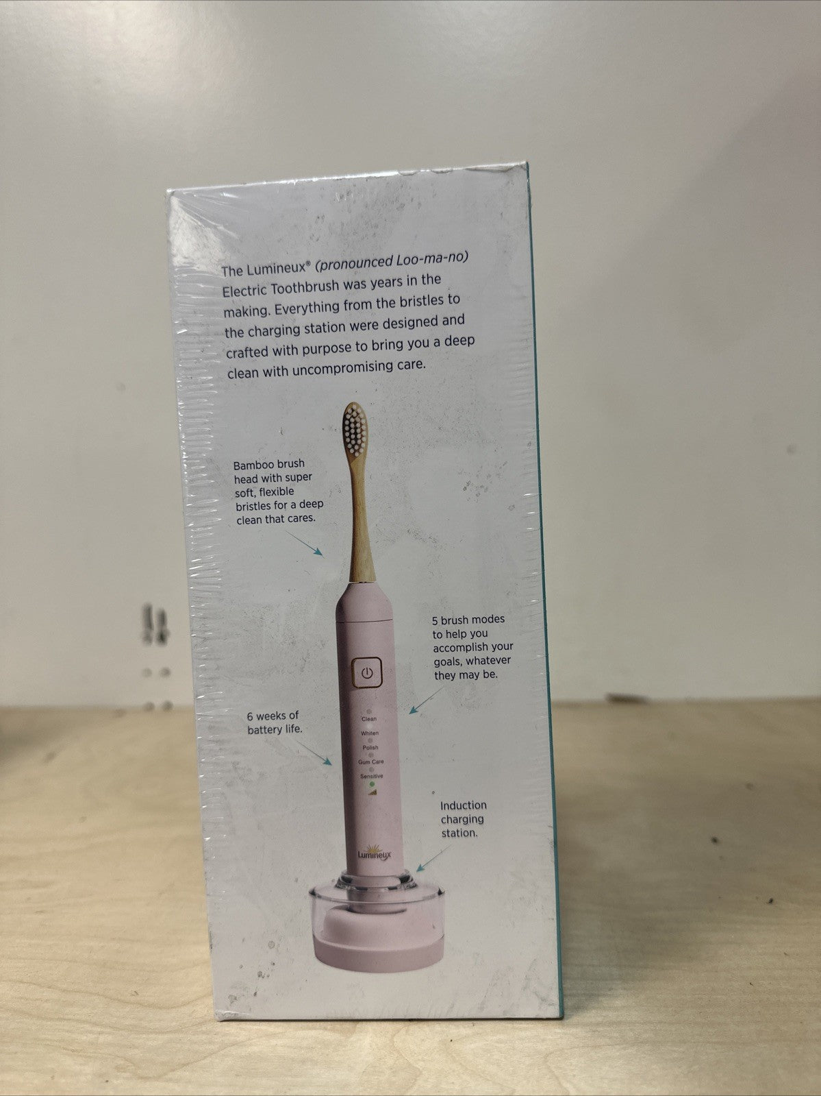 Pink Electric Toothbrush for Oral Care - Rechargeable & Gentle Cleaning