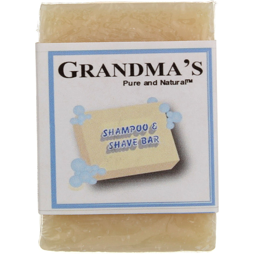 2 Pack Natural Shampoo & Shave Bar - Gently Cleans & Protects Skin and Hair, 4.6 oz