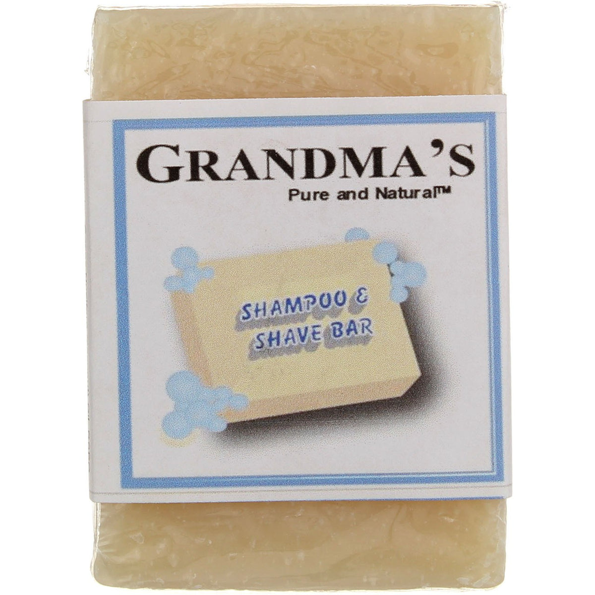 2 Pack Natural Shampoo & Shave Bar - Gently Cleans & Protects Skin and Hair, 4.6 oz