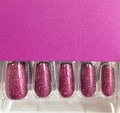 Red Aspen Fall Coffin Press On Nails Purple Glitter Cranberry Chrissy