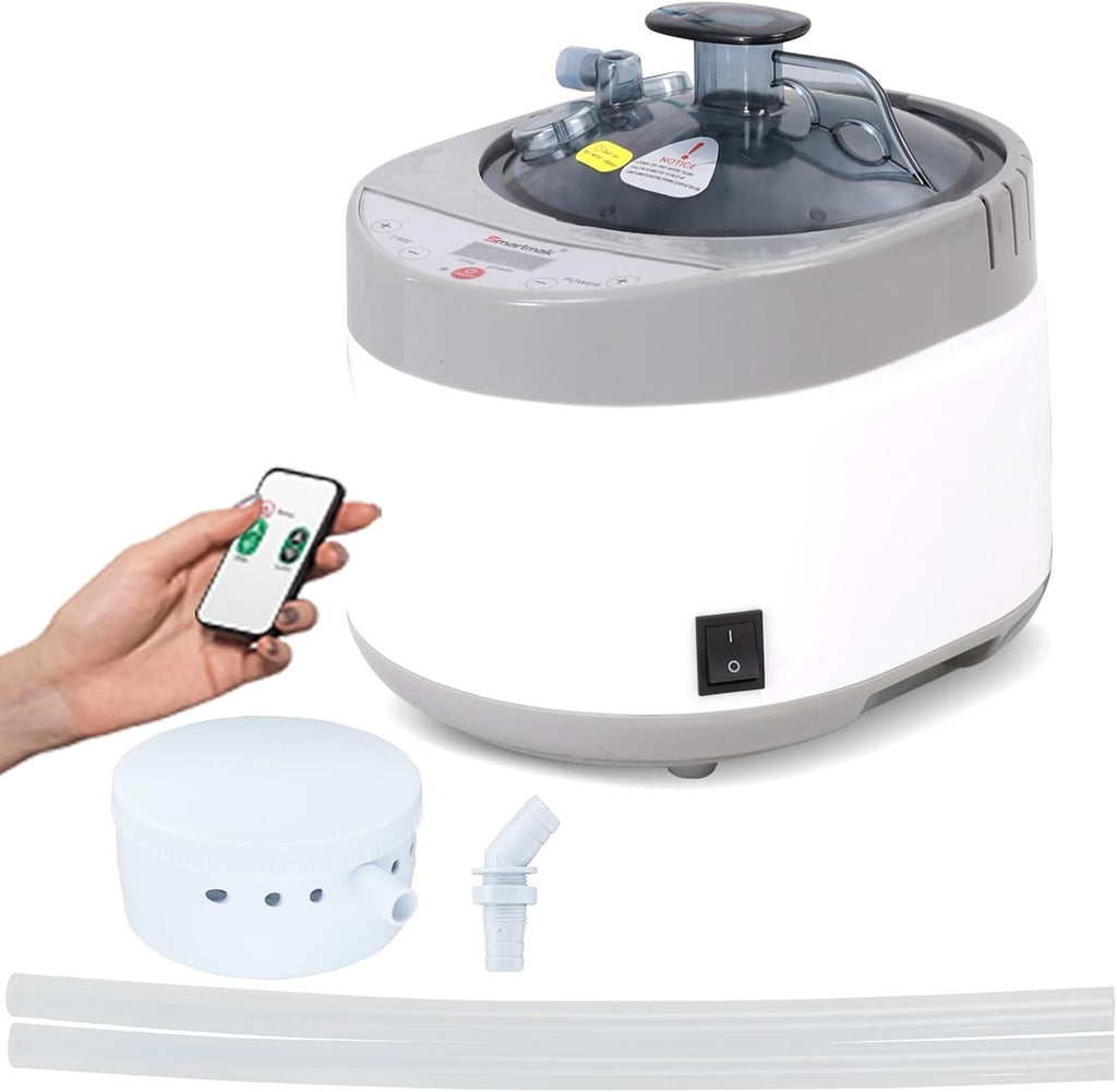 4L Portable Sauna Steamer Pot with Remote Control for Home Spa & Detox