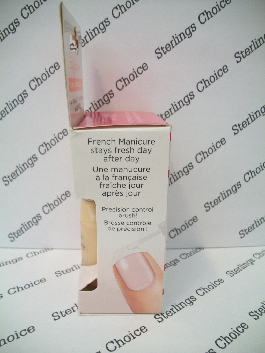 French Manicure Kit with White Tips & Top Coat - Nearly Nude Style