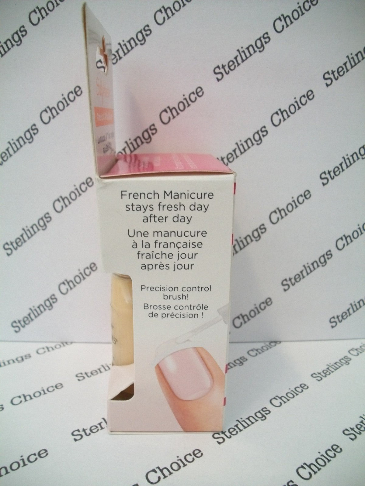 French Manicure Kit with White Tips & Top Coat - Nearly Nude Style