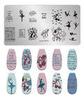 Nail Stamping Plate Ballet Ballerina Tribute for Nail Art Design