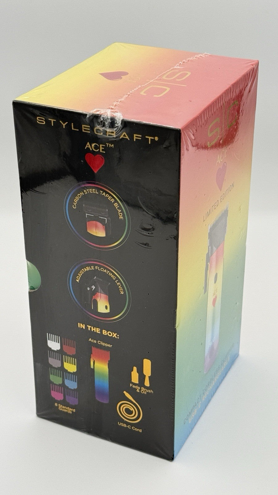 Cordless USB-C Rechargeable Hair Clipper - Limited Edition Ace of Hearts