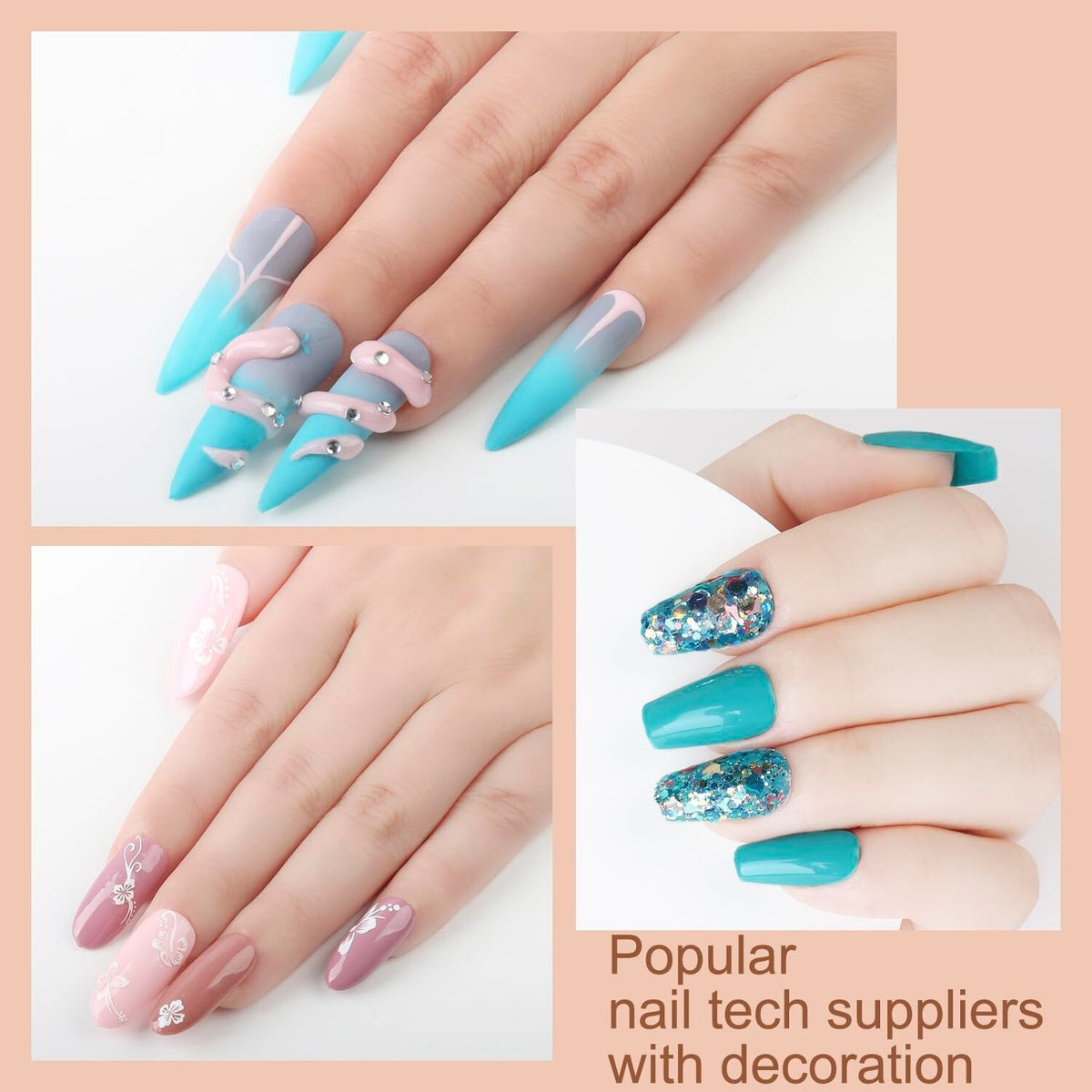 Gel Nail Polish Kit with UV Lamp and 73 Pieces for Professional Manicure