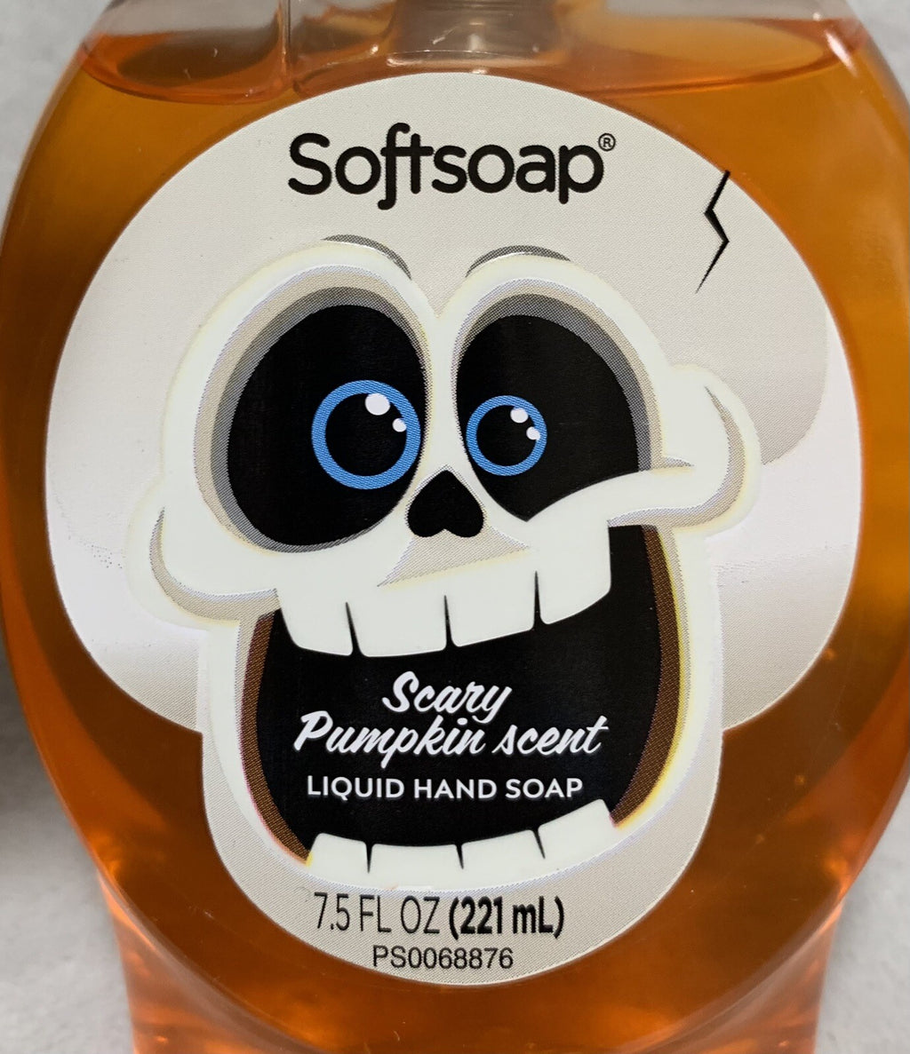 Lot of 4 Halloween Themed Liquid Hand Soap Pump Bottles - Pumpkin Scent