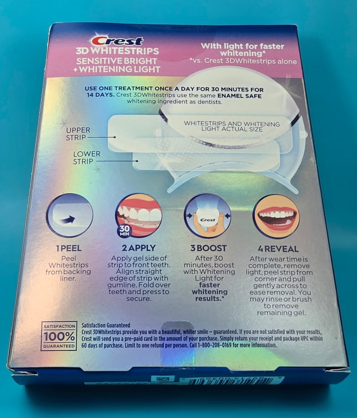 Crest 3D Whitestrip Sensitive Bright Strips - Removes 20 Years of Stains