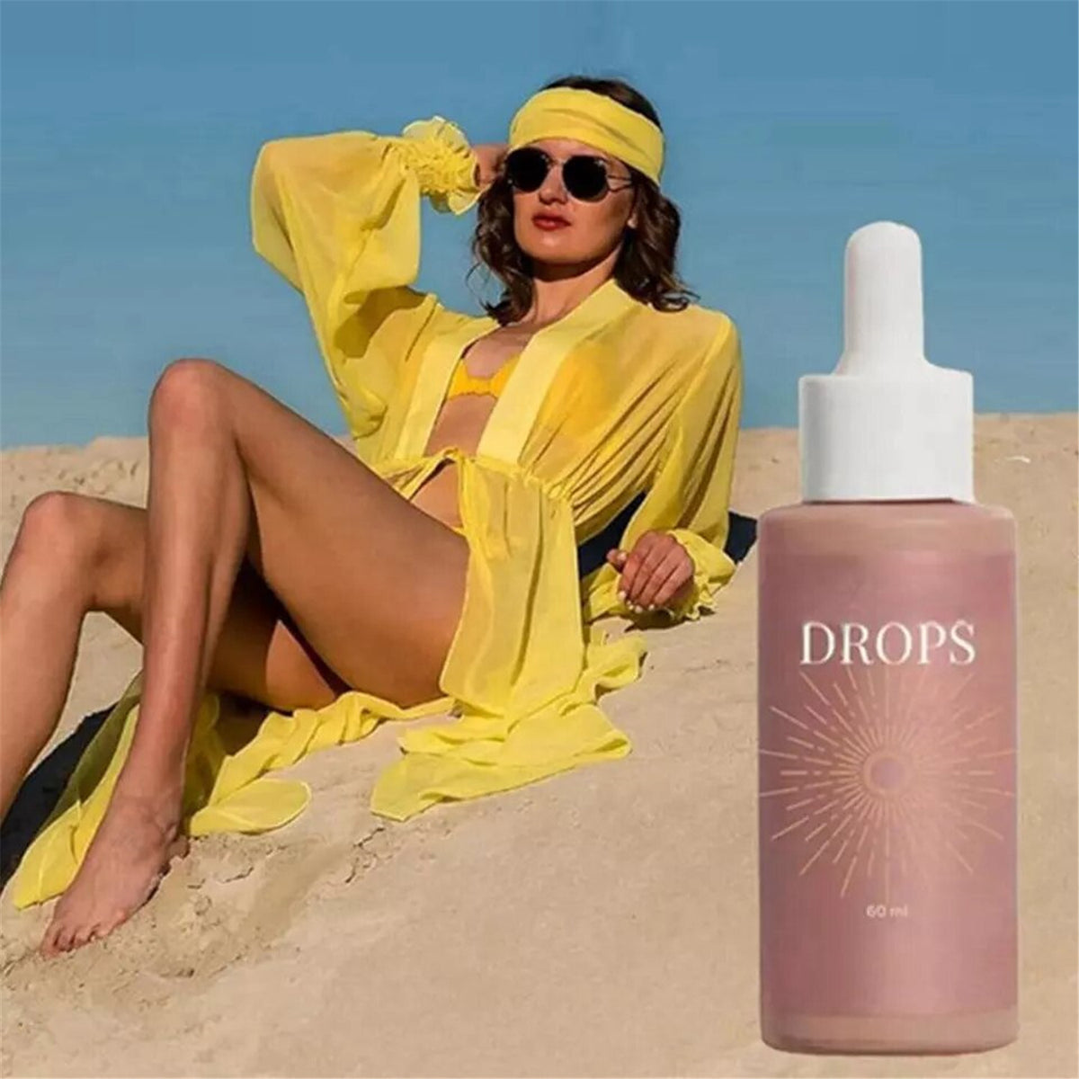 Natural Sunless Tanning Drops - Melanin Boost for Healthy Glow, 1-3 Pack