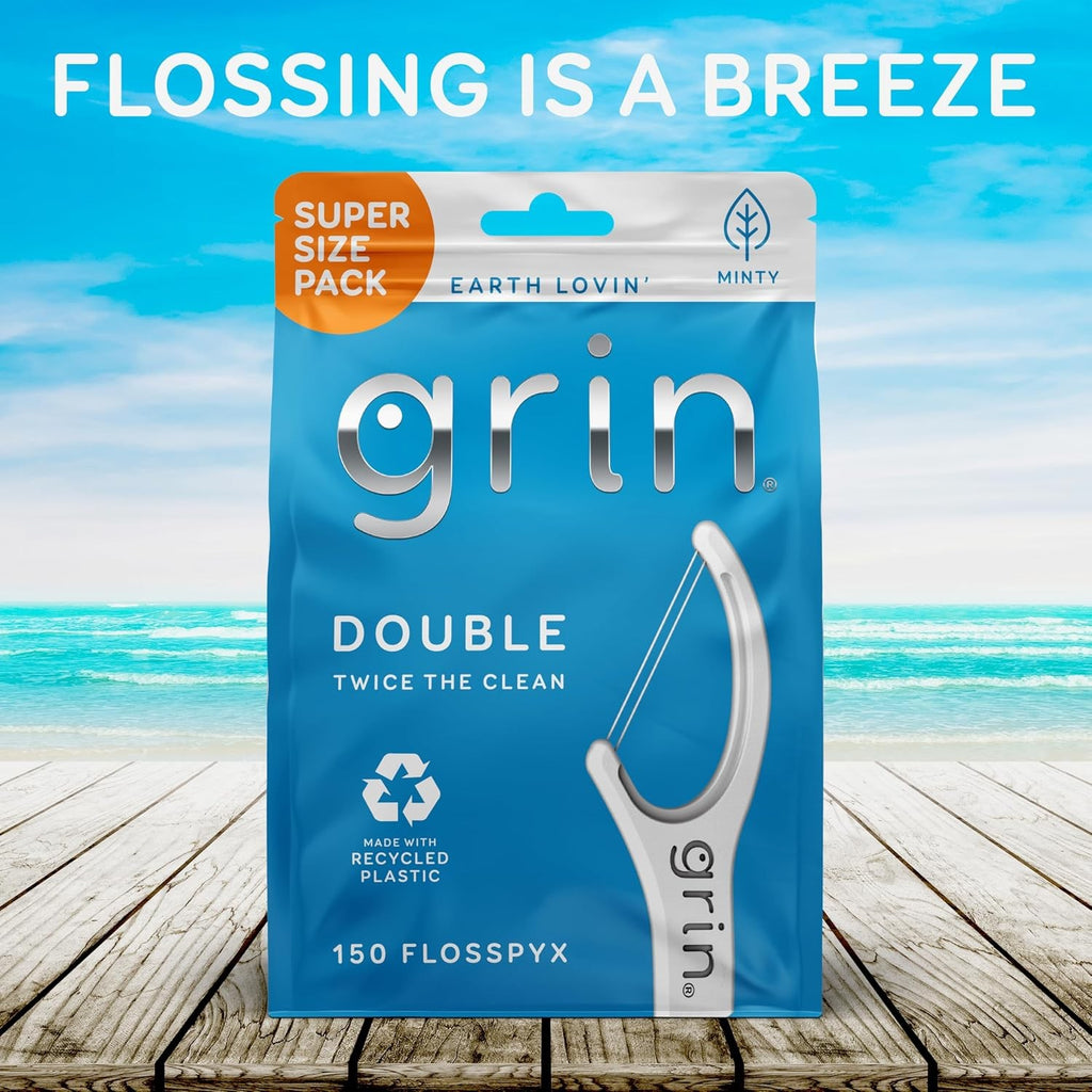 Dental Floss Picks 150 Count - Minty Flavor Eco-Friendly Recyclable