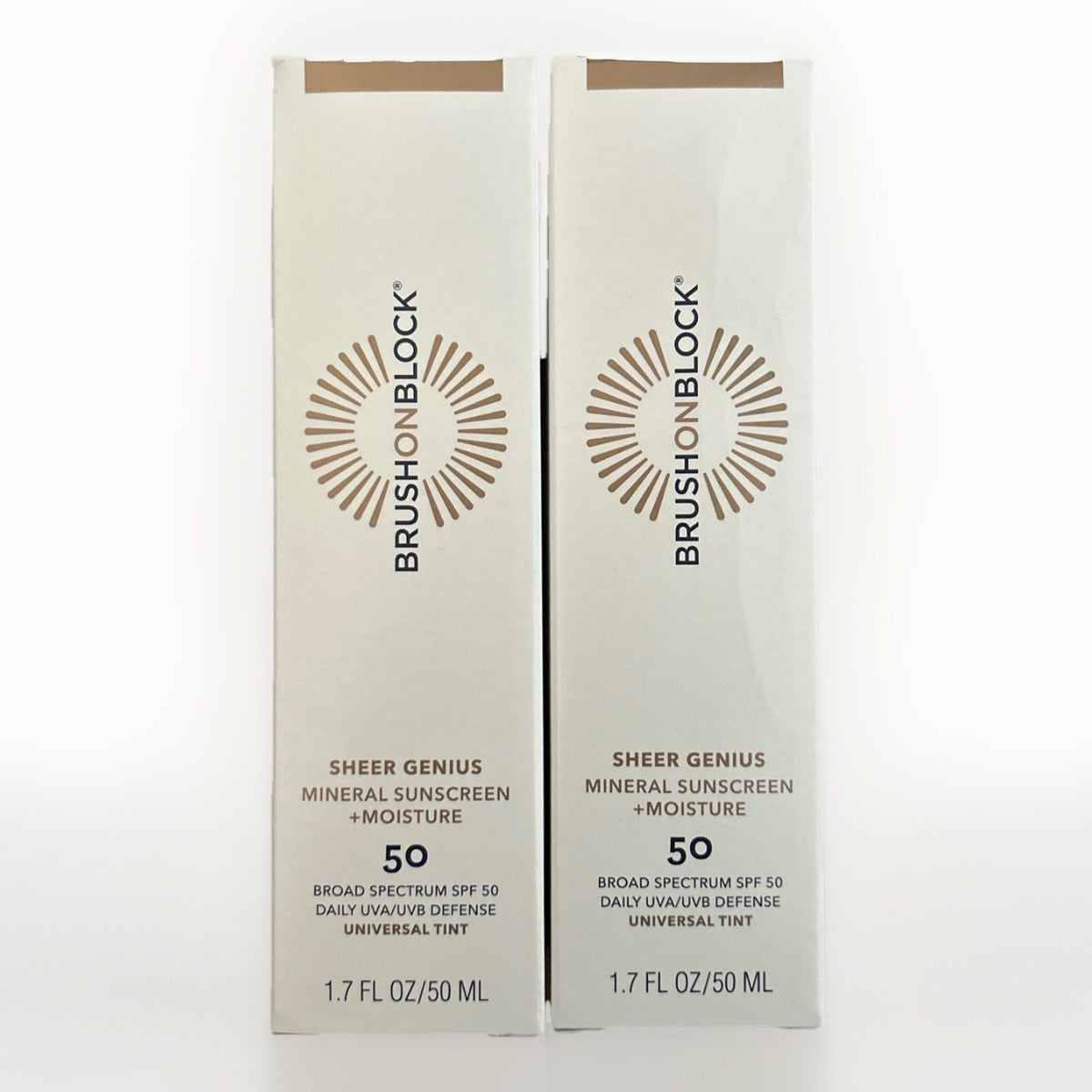 Mineral Sunscreen SPF50 with Universal Tint - 1.7 oz Twin Pack