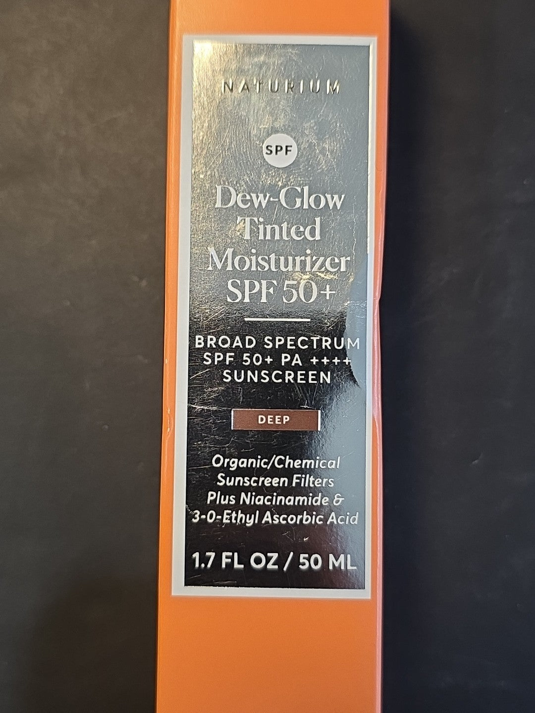 Naturium Dew Glow Tinted Deep Moisturizer SPF 50 Sunscreen 50ml - Hydrating Face SPF