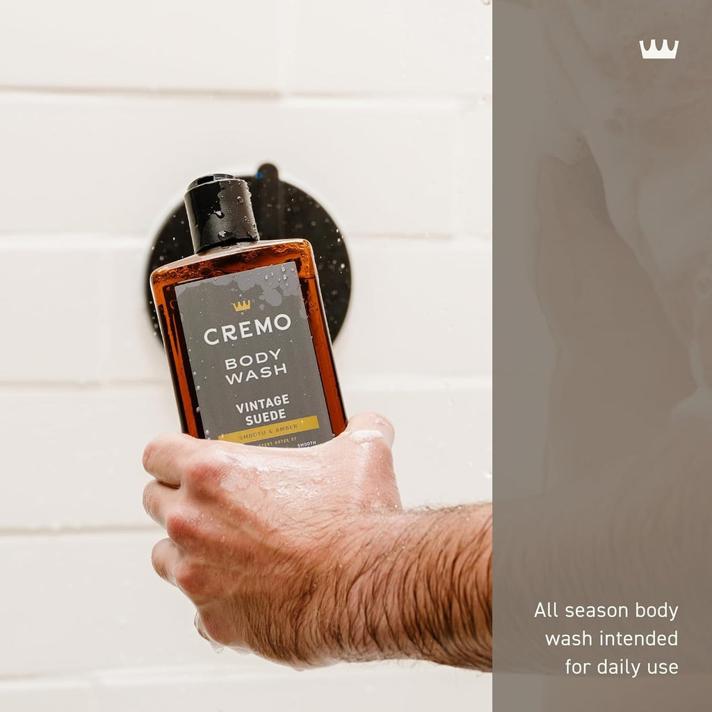 Men's Body Wash Vintage Suede 16 Fl Oz - Fresh, Rich Lather Grooming
